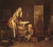 The Washerwoman jean-Baptiste-Simeon Chardin